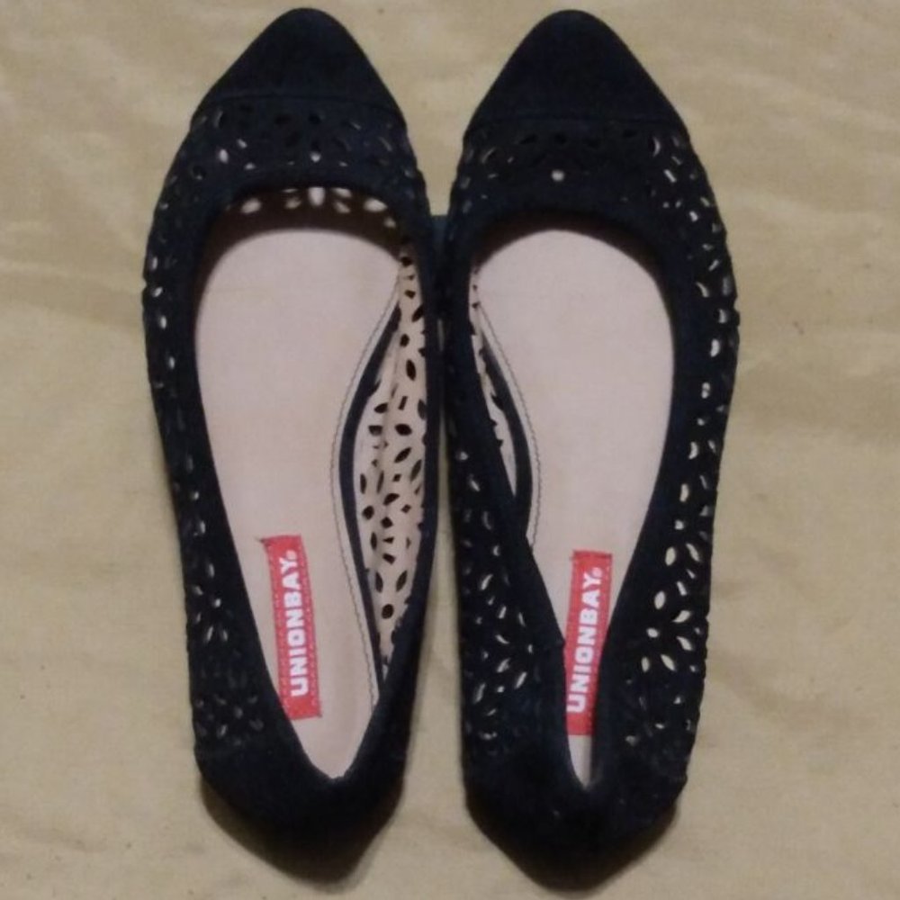 UNIONBAY black slip on dress flats, NEW, 7M - Picture 5 of 7